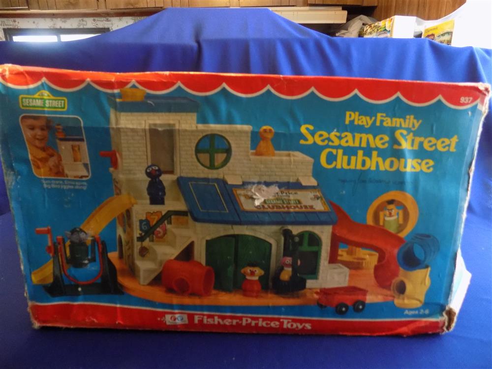 Fisher Price Little People Sesame Street Clubhouse #937 Excellent picture 8810