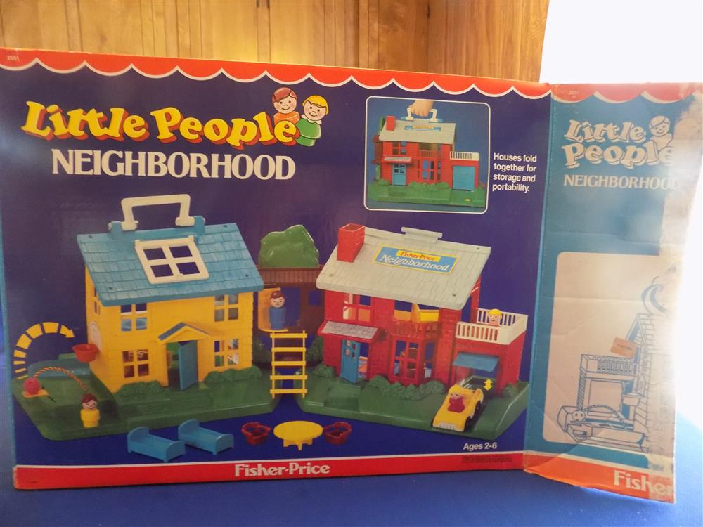 Fisher Price Little People Neighborhood House Set #2551 mint in box picture 11001