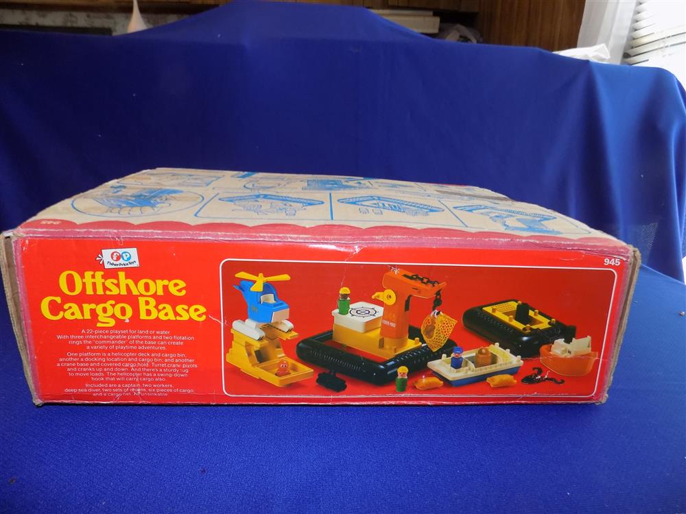 Fisher Price Little People Offshore Cargo Base #945 Mint picture 16228